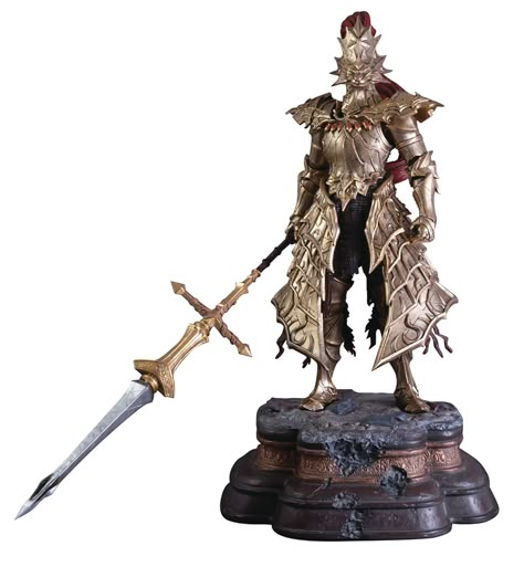 Comics Dragonslayer Ornstein, Dark Soul 3, Mighty Knight, Dark Souls Artwork, Silver Knight, Character Statue, Dark Souls 3, From Software, Dragon Statue