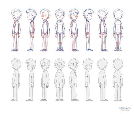 Character Turnaround, Four Friends, Cartoon Body, Character Model Sheet, Character Model, Character Design Sketches, Book Illustration Art, Animation Reference, Poses References