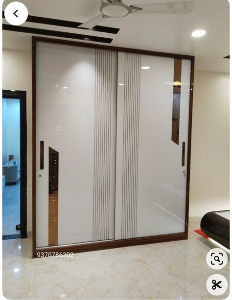 Sliding Cupboard Laminate Design, Slider Door Wardrobe Design, Slide Almari Design, Slider Wardrobe Laminate Design, Bedroom Wardrobe Sliding Doors, Cupboard Design Sliding Door, Sliding Door Wardrobe Designs Luxury, Wardrobe Sliding Design, Sliding Wardrobes For Bedrooms