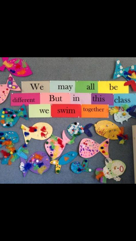 Fish Activities, Harmony Day, Class Displays, School Displays, Rainbow Fish, School Bulletin Boards, Classroom Setup, Beginning Of School, Classroom Displays