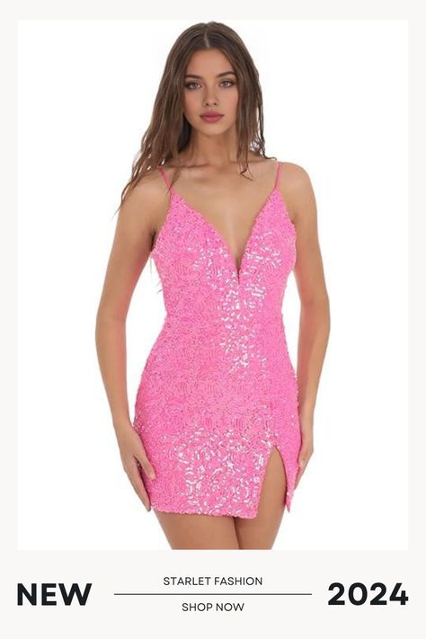 Make a statement with this show-stopping pink sequined dress from Starlet Fashion Perfect for a night out with friends or a romantic evening, this dress features a daring neckline and a flattering fit that's sure to turn heads. Complete your look with heels and accessories that sparkle as bright as you do Embrace the latest fashion trends in 2024 and get ready to slay the night away!
.
#FashionTrends2024 #PinkSequinedDress #NightOutOutfit #StarletFashion #EveningWearInspo #GlamorousStyle Pink Sparkle Dress Short, Sparkle Dress Short, Pink Sequined Dress, Pink Sparkle Dress, Pink Sequin Dress, Colorful Glitter, Sequin Bodycon Dress, Loungewear Jumpsuit, Statement Dress