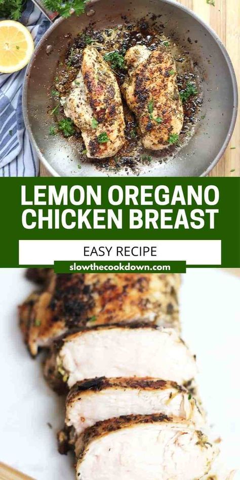 Quick and easy to make with a few simple ingredients, this lemon oregano chicken is perfect for an tasty weeknight meal. Quick to prep and bursting with flavor. Lemon Oregano Chicken, Oregano Recipes, Oregano Chicken, Chicken Recipes Boneless, Marinating Chicken Breast, Oven Baked Chicken Breasts, Oven Chicken Recipes, Chicken Breast Recipes Baked, Easy Chicken Breast