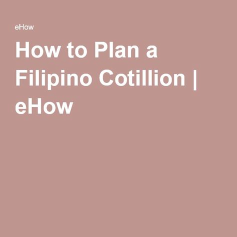 How to Plan a Filipino Cotillion | eHow 18th Debut Ideas, Filipino Debut, Father Daughter Wedding Songs, Debut Planning, Convection Oven Recipes, Debut Theme, Oven Food, Debut Party, Fun And Easy Crafts