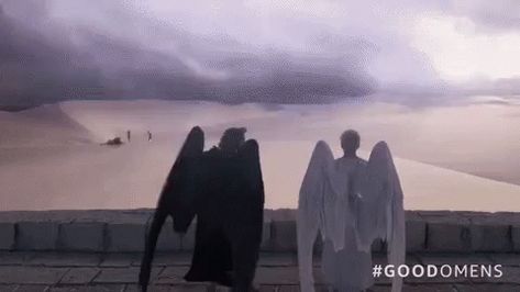 Good Omens Wings GIF - GoodOmens Wings Rain - Discover & Share GIFs Good Omens In The Beginning, Crowley Funny, Rain Animation, Supernatural Fanfiction, Crowley Aziraphale, Winged People, Musica Disco, Wings Drawing, Ladybug Movie