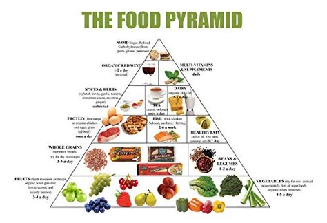 Food Pyramid Healthy Eating Meal and Diet Plan 13x19 Poster ** You can get more details by clicking on the image. #HealthyRecipe Most Healthy Fruits, Low Carb Fruit List, Paleo Food Pyramid, Weston Price, Weston A Price, Low Carb Food List, Fruit List, Low Carb Fruit, Low Carb Diet Plan