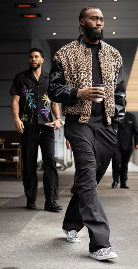 Jaylen Brown Outfit, League Fits, Jamarr Chase, College Jacke, Nba Drip, Celebrity Aesthetic, Jaylen Brown, To My Future Husband, Stars Fashion