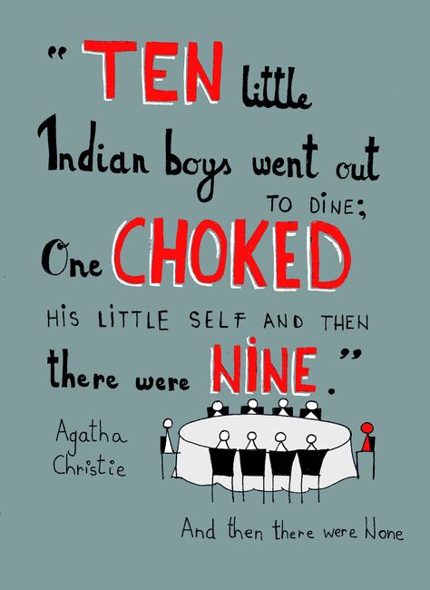 Agatha Christie - And then there were None #halloween And Then There Were None Quotes, And Then There Were None Fanart, And Then There Were None Aesthetic, Agatha Christie Books Aesthetic, And Then There Were None, Detective Things, Writing Madness, Agatha Christie Quotes, Black Hair Model