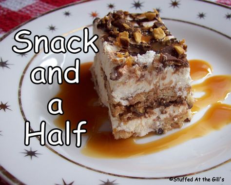 Snack-and-a-Half frozen dessert is a well-known favourite among many Newfoundland families, including my own.  It shows up when families ... Caramel Clusters, Frozen Chocolate Bananas, Almond Caramel, Newfoundland Recipes, Rock Recipes, Frozen Dessert Recipe, Dipped In Chocolate, Candy Recipe, Canadian Food