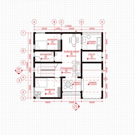 House for Residential building in Surabaya. on Behance One Floor Building Architecture, Plan With Dimensions, House Plans With Dimensions, Futuristic Office Building, Residential House Floor Plan, Diy Pool House, Floor Plans With Dimensions, Residential Plan, Residential Building Plan