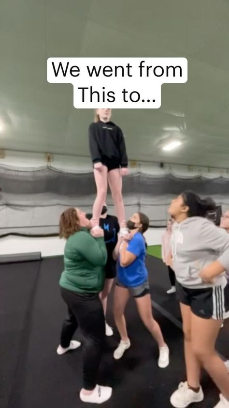 Stunts Cheer, 2 Person Stunts, Cool Cheer Stunts, Tumbling Cheer, Cheer Routines, Cheer Workouts, Gymnastics Skills, Best Friend Challenges, Amazing Gymnastics