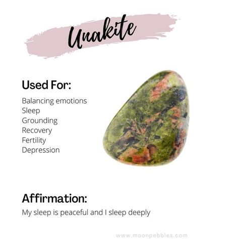 Crystal For Grounding, Crystals For Emotional Balance, Crystals For Emotional Healing, Unakite Crystal Meaning, Unakite Meaning, Aries Crystals, Unakite Crystal, Crystals Meanings, Crystals For Sleep