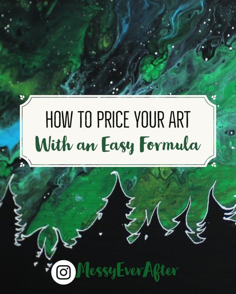 How To Price Paintings, How To Price Your Art, Pricing Art Prints, Watercolor Art That Sells, Selling Watercolor Art, How To Price Artwork, Pricing Artwork Formula, Start An Art Business, How To Start A Small Art Business