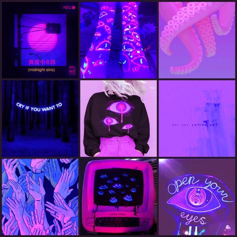 Neon Character Design, Rave Moodboard, Makeup Mood Board, Neon Moodboard, Mood Board Ideas, Mood Bored, Moodboard Inspo, Adopt Idea, Model Inspo