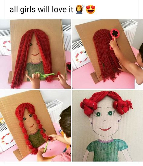 Fashion Activities For Kids, Baby Play Activities, Montessori Toddler Activities, Scissor Skills, Daycare Activities, Preschool Art Activities, Toddler Learning Activities, Easter Hair, Montessori Activities