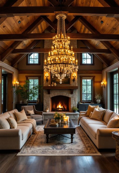 Barndominium Interior Ideas Western Home Decor Ranch Style Interior Design, Barn Beams In House, Luxury Barndominium Interior, Barndimonium House Interior, Modern Barndominium Ideas Interior, Barndominium Fireplace, Barndominium Homes Interior, Interior Barndominium Ideas, Barndominium Living Room