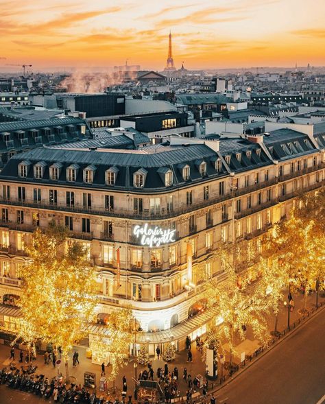 Galerie Lafayette Paris, Lafayette Paris, City Of Lights, Winter Light, Beautiful Photos Of Nature, Galeries Lafayette, City Lights, Paris France, Paris Skyline