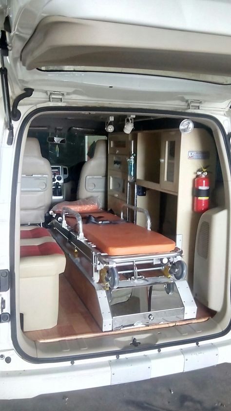 NISAN EVALIA AMBULANCE DELUX modificasi by Cv. Ambulance pintar indonesia.. Cp. 0857-7427-2324 www.lucky-ambulance.com Ambulance Indonesia, Barber Chair, Ambulance, Indonesia, Furniture, Home Decor, Home Décor