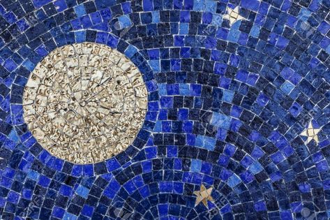 Picture Of Moon, Moon Tile, Tiles Background, Mosaic Tile Art, Galaxy Background, Tile Wallpaper, Art Corner, Mosaic Projects, Photo Wall Collage