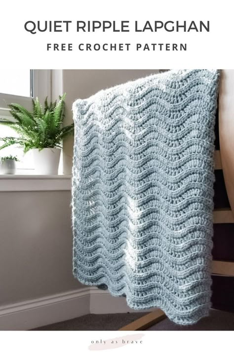 Crochet Ripple Baby Blanket, Modern Haken, Modern Crochet Blanket, Crochet Throw Pattern, Ripple Stitch, Crocheted Blanket, Crochet Cushion Cover, Modern Crochet Patterns, Haken Baby