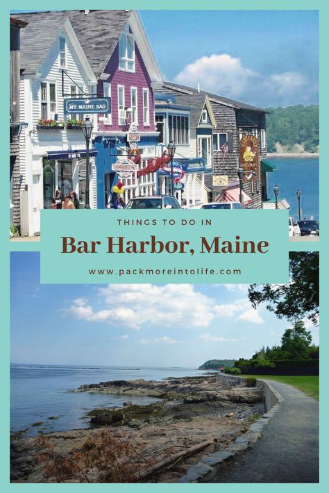 What to do in Bar Harbor Maine - From the best shops to visit, coastal paths and where to find seaglass, you'll have all the insider secrets to enjoy the best family vacation.   #packmoreintolife #barharbormaine #maine #acadianationalpark #eastcoastwithkids Maine Road Trip, Travel Maine, Maine Trip, New England Trip, England Road Trip, New England Road Trip, East Coast Travel, East Coast Road Trip, Bar Harbor Maine