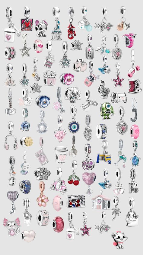 Moldova Aesthetic, Coquette Tiktok, Pandora Charms Pink, Pandora Summer, Pandora Bracelet Charms Ideas, Pandora Bracelet Designs, Pandora Armband, Pandora Jewelry Charms, Tiktok Outfits