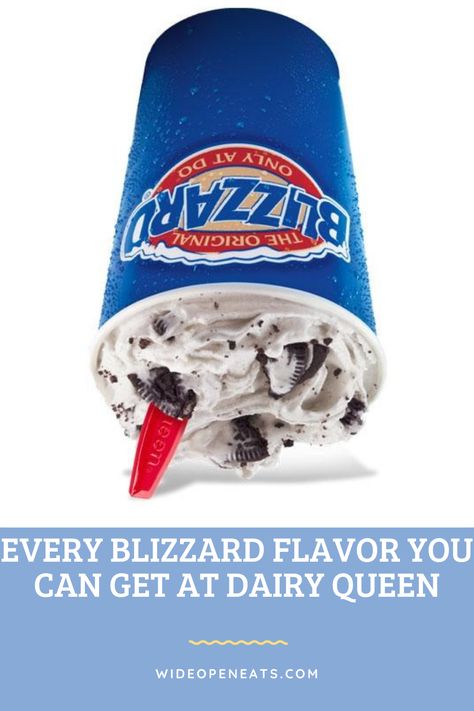 picture of dairy queen blizzard Dairy Queen Blizzard Flavors, Dq Blizzard, Dairy Queen Blizzard, Dairy Queen Ice Cream Cake, Fast Dessert Recipes, Orange Julius, Birthday Freebies, Queen Gifts, Dairy Queen