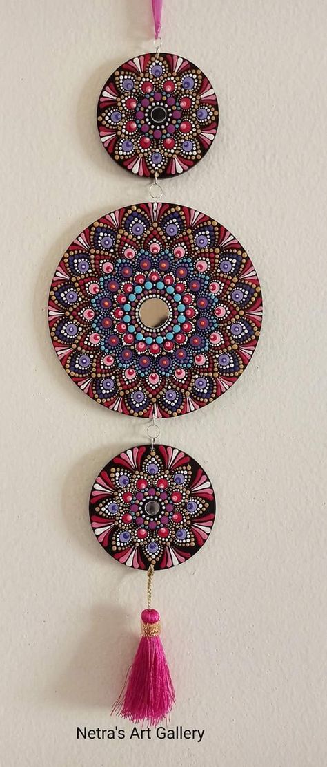 Evil Eye Art, Clay Wall Art, Mandala Design Pattern, Handmade Wall Hanging, Mandala Artwork, Mandala Rocks, Round Canvas, Dot Mandala, Mandala Dots