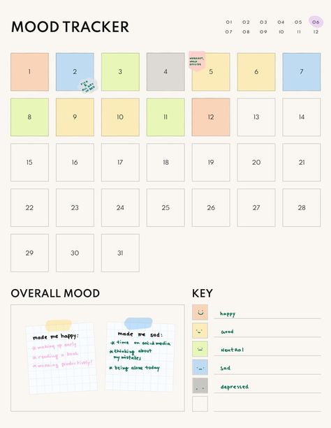 mood tracker Mood Tracker Digital Planner, Mood Tracker Design, Mood Tracker App, Digital Mood Tracker, Mood Tracker Template, Planner Mood Tracker, Monthly Mood Tracker, Planner Collection, Mood Journal