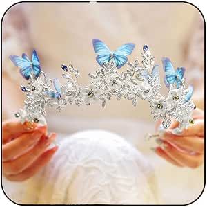 Kilshye Butterfly Wedding Tiaras and Crowns Silver Rhinestone Bridal Headband Bride Flower Princess Headpiece Tiara for Women Princess Headpiece, Headband Bride, Butterfly Crown, Wedding Tiaras, Flower Princess, Bride Flower, Bride Headband, Butterfly Wedding, Bride Flowers