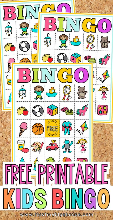 Free bingo game printable for children Bingo For Kids Free Printable, Bingo Printable Free, Custom Bingo Cards, Printable Bingo Cards, Free Printable Bingo Cards, Bingo Games For Kids, Bingo Card Template, Free Bingo Cards, Printable Bingo Games