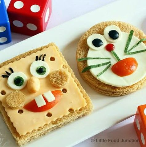 Healthy Food Art, Decorações Com Comidas, Food Art For Kids, Fun Lunch, Kids Party Food, Easy Food Art, Funny Food, Food Garnishes, Fun Kids Food