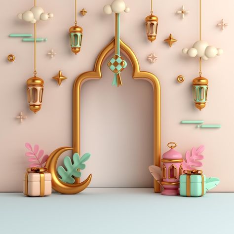 Raya Deco, Islamic View, Eid Activities, Decoraciones Ramadan, Eid Wishes, Wallpaper Ramadhan, Islamic Decoration, Happy Muharram, Eid Festival