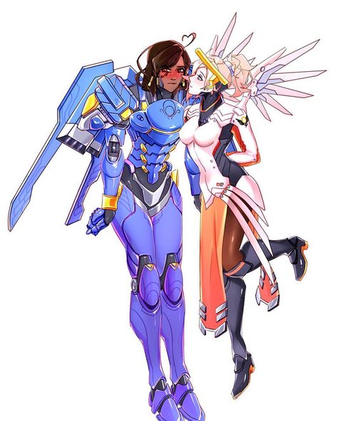 Mercy And Pharah, Mercy Overwatch, Overwatch 2, Fandom Games, Life Is Strange, Love Birds, Overwatch, Character Concept, Cyberpunk