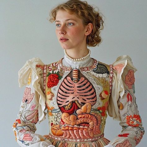 Textile Art Clothing, Diy Dress Costume, Men In Dresses Fashion, Men In Dresses Aesthetic, Momento Mori Art, David Szauder, Embroidering Clothes, Sleep Fashion, Weird Clothes