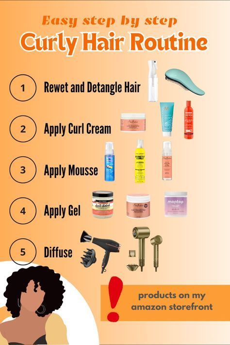 What To Use On Curly Hair, Hair Care Wavy Curls, Best Routine For Curly Hair, How To Have Natural Curly Hair, Steps For Curly Hair Routine, Curly Hair Travel Essentials, Curly Hair Routine Products Steps, Order Of Hair Products For Curly Hair, Pattern Curly Hair Products