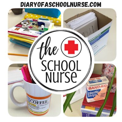 School nurse routines, tasks, and duties. How do school nurses stay organized and how can school nurses reuse old supplies. Routines for school nurses Routines For School, School Nurse Printables, School Nurse Appreciation, Nurse Supplies, School Nurse Office, Nursing School Gifts, Nurse Office, School Nurse, School Help