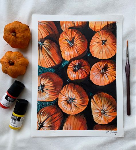 Pumpkin painting, painted with gouache, colorful art, painting ideas, watercolor art, fun art idea Painting Ideas Watercolor, Art Painting Ideas, Painting Colourful, Ideas Watercolor, Colourful Art, Pumpkin Painting, Art Idea, Fun Art, Painted Pumpkins