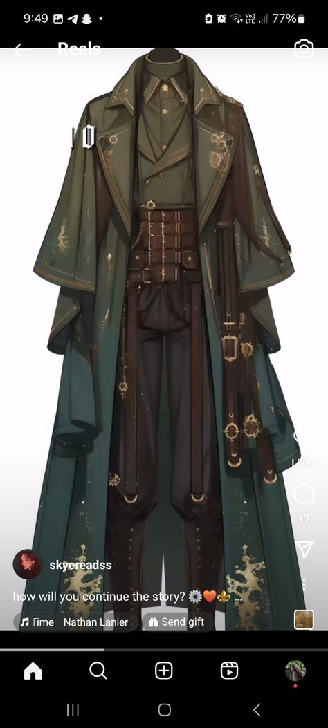 Celtic Outfit Male, Fae Fashion Male, Fantasy Outfit Ideas Male, Green Fantasy Outfit Male, Fantasy Outfits Design Male, Fantasy Fashion Male, Dark Fairy Outfit, Male Fantasy Clothing, Outfit Male