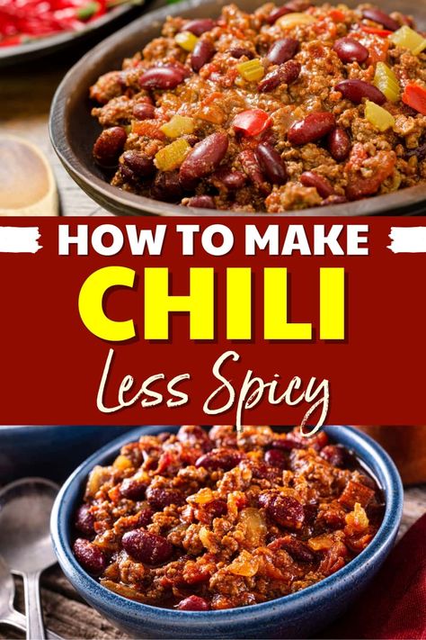 Wondering how to make chili less spicy? By using 6 easy methods, you can tone down the heat in your chili and enjoy every last bite! Spicy Chili Recipe, Delicious Chili Recipe, How To Make Chili, Asian Inspired Dishes, Starchy Foods, Spicy Chili, Hot Chili, Nut Butter, Chili Recipes