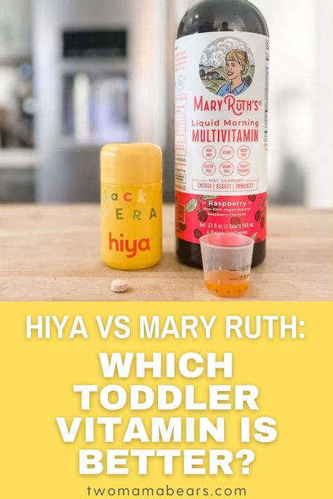 Interested in Hiya vs Mary Ruth’s high-quality multivitamins for kids but not sure which one is the better choice?  Here I’ll compare these brands according to sugar content, texture, price, packaging, and ingredients. Toddler approval may be as varied as toddlers themselves, so you may have to try these on your toddler and see what they like best. Toddler Vitamins, Mary Ruth, Vitamin Brands, Chromium Picolinate, Clean Label, Parenting Done Right, Vegetable Glycerin, Multivitamin, Glass Containers