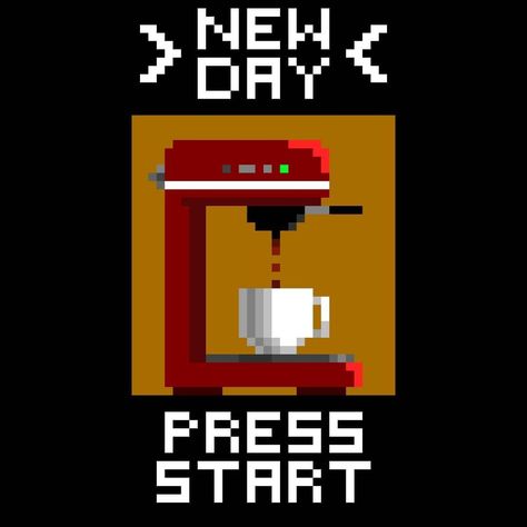 Coffee Maker Pixel Art Coffee Pixel Art, Coffee Addict Quotes, Pixel Coffee, Smartwatch Faces, Coffee Mood, Coffee Gif, Cafe Branding, Pixel Art Design, Art Coffee