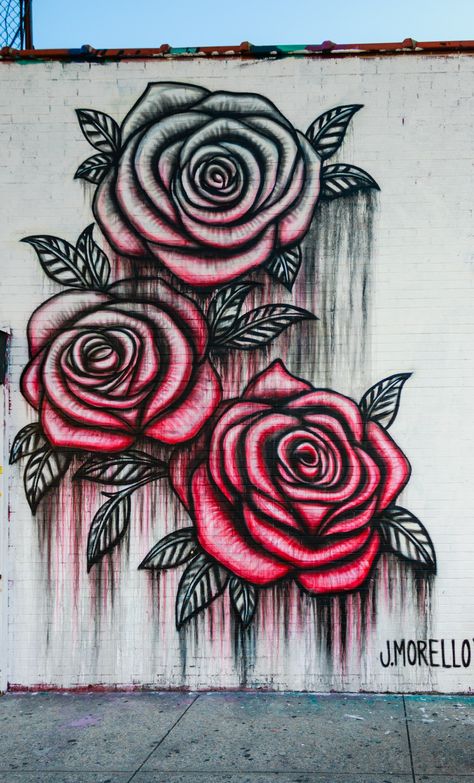 Graffiti Art Drawings, Graffiti Flowers, Markers Drawing Ideas, Cool Tattoo Drawings, Wall Art Diy Paint, Hippie Painting, Graffiti Murals, Rose Drawing, Canvas Painting Designs