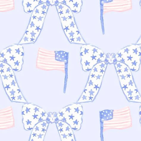 Katie Goertzen on Instagram: "Some more patriotic prints 🇺🇸🤍   #grandmillennial #prettybrands #grandmillenniallove  #prettyart #illustration #patterndesigner #surfacedesigner #surfacepatterndesignern #surfacepatterndesigner #printdesigner #patternshop #printdesigner #stationeryaddict #pattern #watercolorpainting #prettyfeed #grandmillennialartist #blockprinting #charlestondress #southernstyle #southernfashion #textiledesigner #southernart #southernprint #childrensclothing  #4thofjuly #patriotic #patrioticdecor #indepenceday #4thofjulypattern #patrioticpatterns" Pink 4th Of July Wallpaper, Christmas In July Wallpaper, Patriotic Wallpaper Iphone, 4th Of July Themed Wallpaper, Patriotic Aesthetic, Western Fourth Of July Wallpaper, Blue Bows Wallpapers, Blue Bow Phone Wallpaper, Ombre Wallpaper Iphone