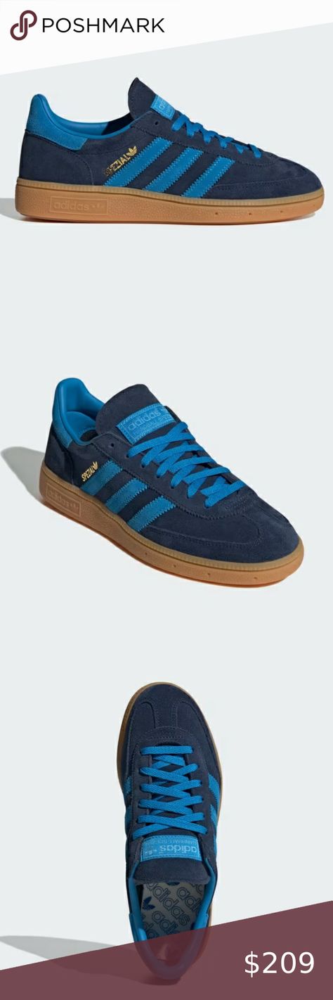 NWT Adidas Handball Spezial Sneakers Night Indigo Bright Blue Sz Women’s 6.5 Spezial Shoes, Adidas Handball Spezial, Adidas Handball, Holiday Shoes, Bright Blue, Adidas Shoes, Adidas Originals, Adidas Sneakers, Adidas