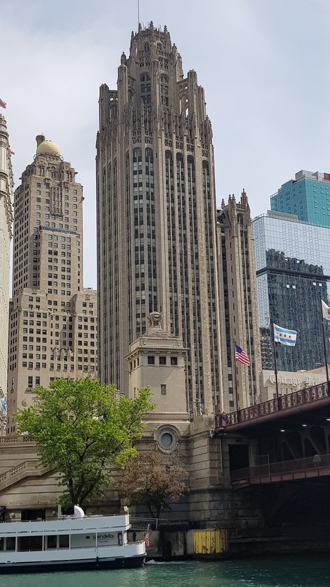 Chicago Tribune Tower, Gothic Skyscraper, Cute Gothic Aesthetic, Gothic Art Deco, Tribune Tower, Neo Gothic Architecture, Technology Landscape, Art Deco Theme, Architecture Collection