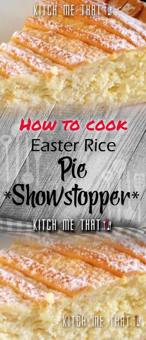 Visual poetry of our Easter Rice Pie !! a daily culinary creation – a masterpiece in every verse. ✨ #TastePoet #FlavorfulRhyme Rice Pie Recipe Italian, Easter Rice Pie, Italian Rice Pie, Rice Pie Recipe, Rice Pie, Cook Desserts, Traditional Easter Desserts, Ricotta Pie, Dessert Pie Recipes