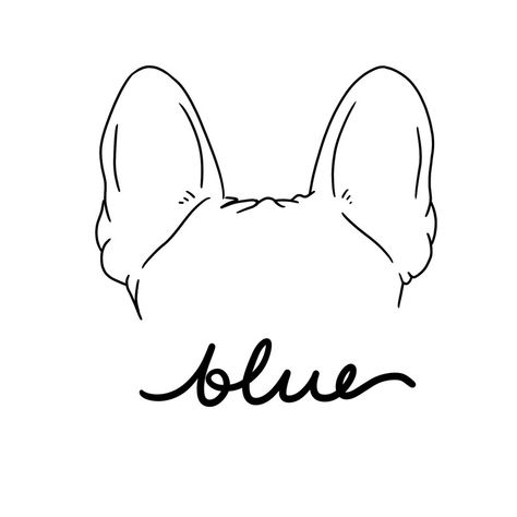 French Bulldog Drawing Easy, French Bulldog Ears Tattoo, Bulldog Line Drawing, French Bulldog Tattoos, Logo Postres, Frenchie Tattoos, Bulldog Line Art, French Bulldog Logo, French Bulldog Drawing