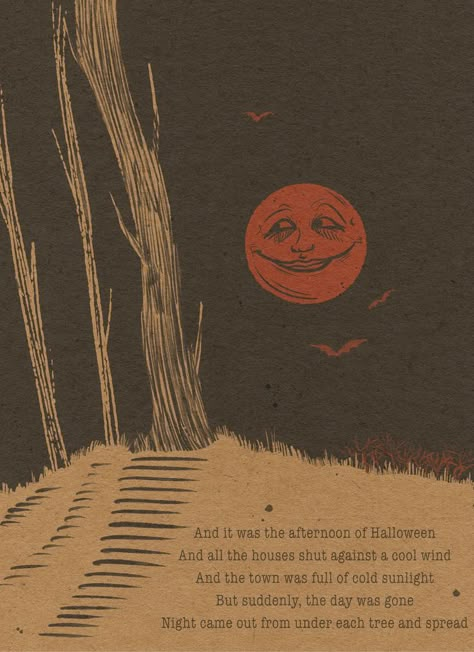 Lyncore Aesthetic, Fall Night Aesthetic, Old Halloween Aesthetic, Vintage Halloween Wallpaper, Halloween Vintage Art, Vintage Halloween Illustration, Samhain Art, Wallpaper Creepy, Idea To Paint