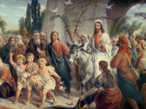 The meaning of Palm Sunday and the donkey. Palm Sunday Story, Triumphal Entry, Resurrection Day, Resurrection Sunday, Jesus Praying, Jesus Resurrection, Palm Sunday, Holy Week, Holy Land