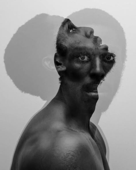 Man Image Illusion, Photographie Portrait Inspiration, Black Photography, Creative Portrait Photography, Experimental Photography, Foto Art, Self Portraits, Gcse Art, Cinematic Photography